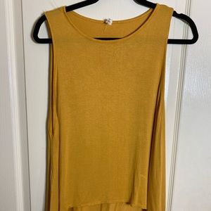 Mustard Boutique High Low Tank